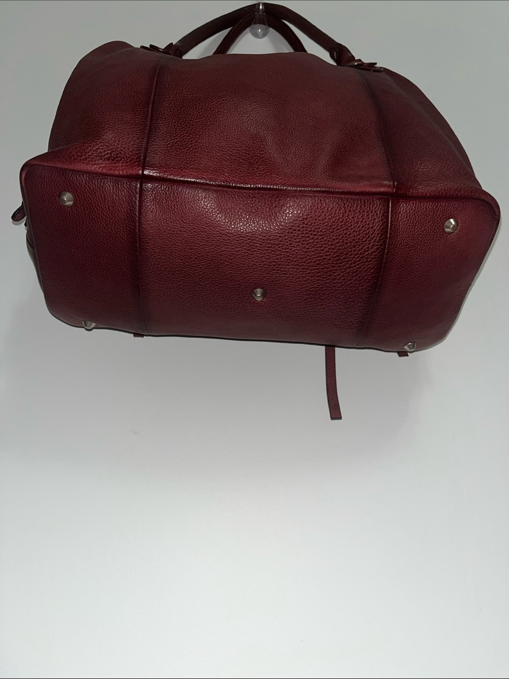 1219. FREE PEOPLE Emerson leather bag in Red Rock/Wine NWT (with discoloration) - Picture 6 of 8